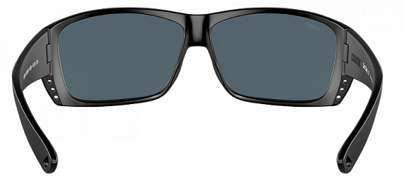Очки Costa Cat Cay 580P Matte Black w/Green Logo, Gray Silver Mirror  - Фото 4 большая