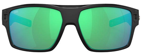 Очки Costa Diego 580G Matte Black/Green Mirror   - Фото 2 большая