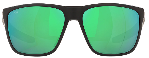 Очки Costa Ferg 580G Matte Black/Green Mirror  - Фото 2 большая