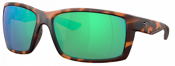 Очки Costa Reefton 580P Matte Retro Tortoise/Green Mirror  Large - Фото 1 большая