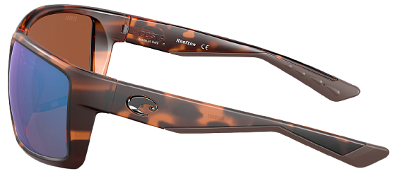 Очки Costa Reefton 580P Matte Retro Tortoise/Green Mirror  Large - Фото 3 большая