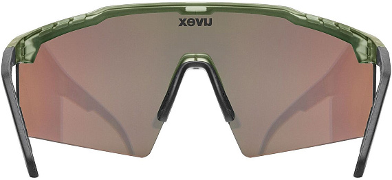 Очки Uvex Flowline Olive Matt/Mir.Gold - Фото 3 большая
