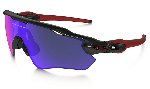 Очки Oakley Radar Ev Path Polished Black / + Red Iridium - Фото 1 большая