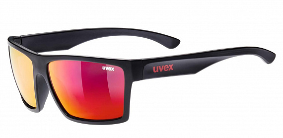 Очки Uvex LGL 29 Black Matt/Mirror Red - Фото 1 большая
