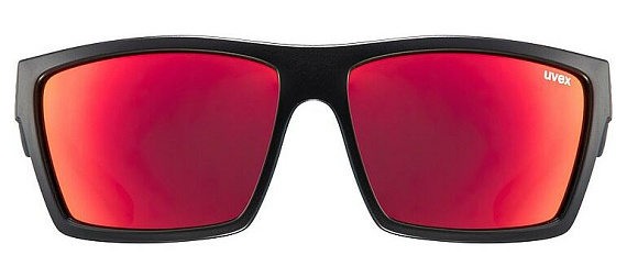Очки Uvex LGL 29 Black Matt/Mirror Red - Фото 3 большая