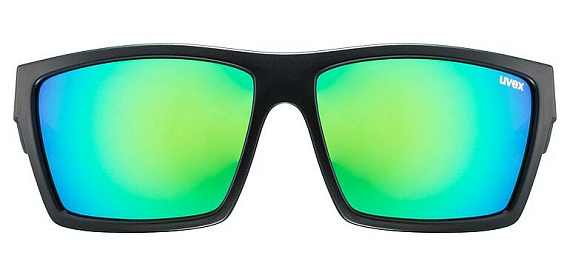 Очки Uvex LGL 29 Black Matt/Mirror Green - Фото 3 большая