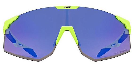 Очки Uvex Pace Perform CV Yellow Matt/Mirror Blue - Фото 3 большая
