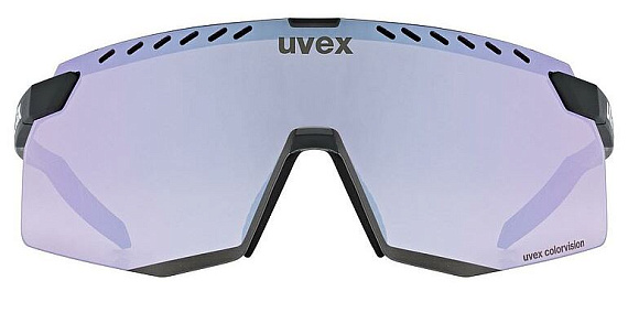 Очки Uvex Pace Stage CV  Black Matt/Mirror Lavender - Фото 3 большая