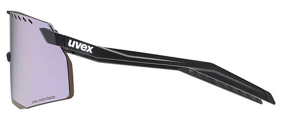 Очки Uvex Pace Stage CV  Black Matt/Mirror Lavender - Фото 5 большая