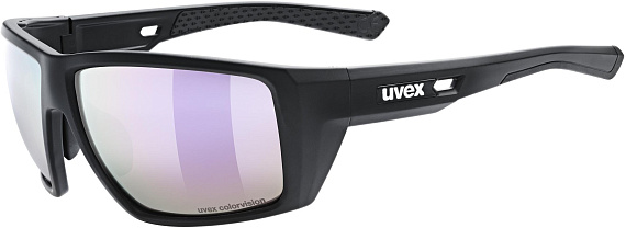 Очки Uvex Mtn Venture CV Black Matt/Mirror Lavender (Pink) - Фото 1 большая
