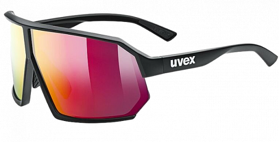 Очки Uvex 237 Black Matt/Mirror Red - Фото 1 большая