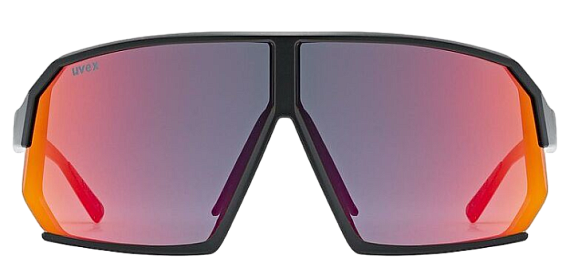 Очки Uvex 237 Black Matt/Mirror Red - Фото 3 большая