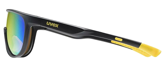 Очки детские Uvex 515 Black Matt/Mirror Yellow - Фото 5 большая