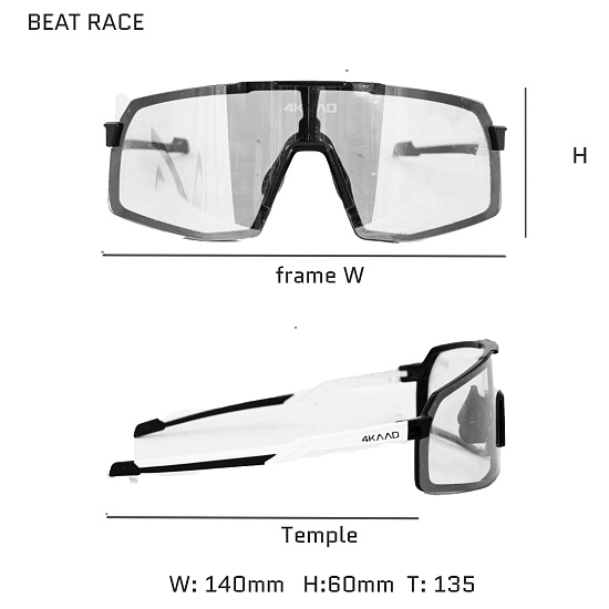 Очки 4KAAD Beat Race Black/Red - Фото 7 большая