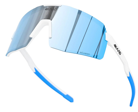 Очки 4KAAD Beat Race White/Blue - Фото 2 большая
