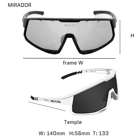 Очки 4KAAD Mirador Zeiss White/Red - Фото 3 большая