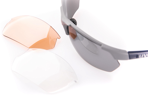 Очки Uvex 114 Серый/Синий - Фото 3 большая