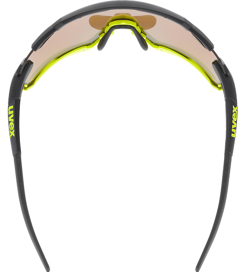 Очки Uvex 228 Черный/Лайм/Желтый - Фото 3 большая