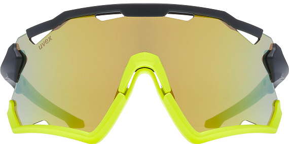 Очки Uvex 228 Черный/Лайм/Желтый - Фото 4 большая