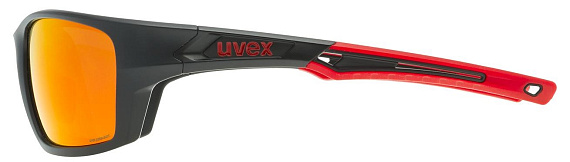 Очки Uvex 232 P Черный/Красный - Фото 5 большая