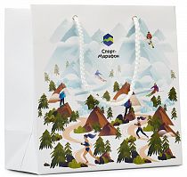 Пакет подарочный Спорт-Марафон 25x25