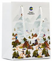 Пакет подарочный Спорт-Марафон 15x20
