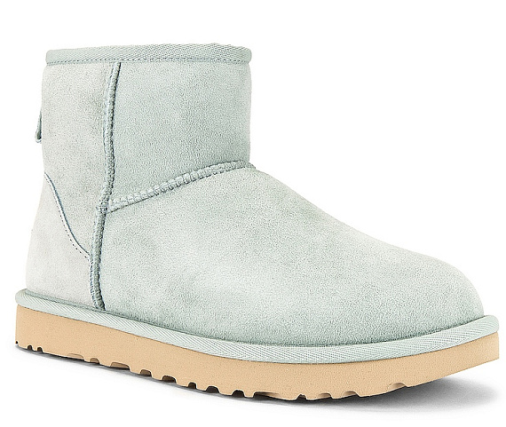 Сапоги женские UGG Classic Mini II Sky Grey - Фото 5 большая