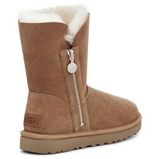 Ботинки женские UGG Bailey Zip Short Chestnut - Фото 5 большая