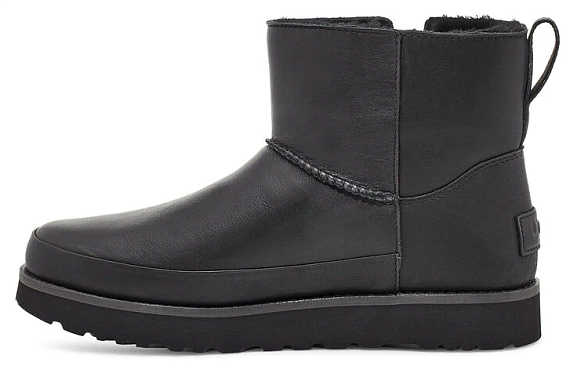 Сапоги женские UGG Classic Zip Mini Black - Фото 5 большая