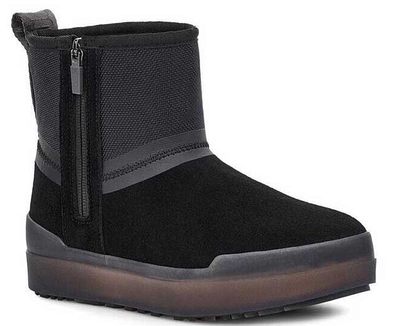 Ботинки женские UGG Classic Tech Mini Black - Фото 6 большая
