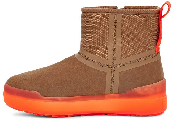 Ботинки женские UGG Classic Tech Mini Chestnut - Фото 4 большая