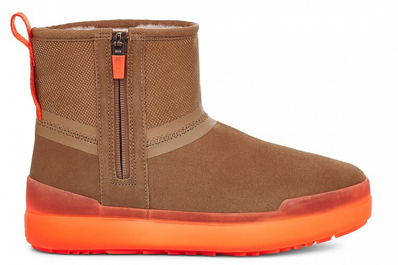 Ботинки женские UGG Classic Tech Mini Chestnut - Фото 1 большая