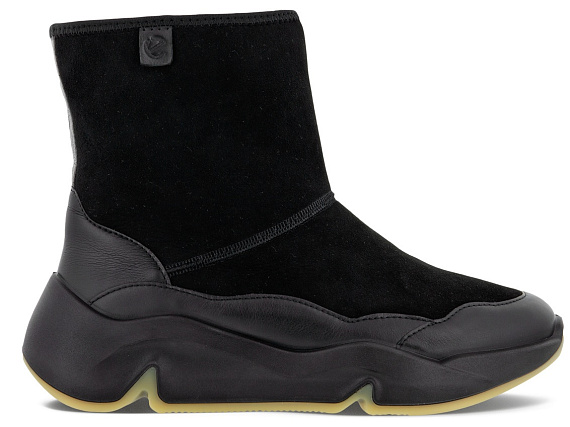 Сапоги женские Ecco Chunky Sneaker Black - Фото 2 большая