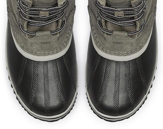 Ботинки женские Sorel Slimpack II Lace Felt Quarry/Black - Фото 2 большая