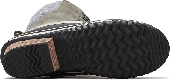 Ботинки женские Sorel Slimpack II Lace Felt Quarry/Black - Фото 4 большая