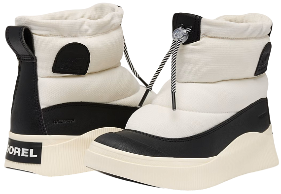 Сапоги женские Sorel Out N About IV Puffy Wp Sea Salt/ Black - Фото 8 большая