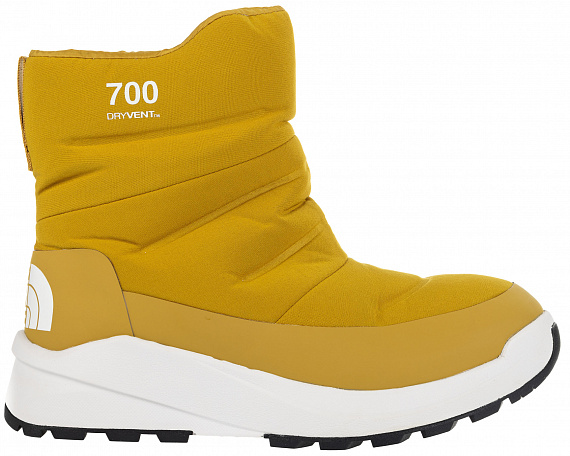 Сапоги женские The North Face Nuptse II Bootie WP Arrowwood Yellow/TNF White - Фото 1 большая