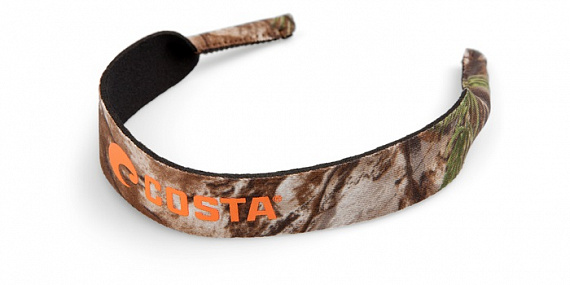 Шнурок для очков Costa Costa Neoprene Classic  Realtree Xtra Camo Orange Logo - Фото 1 большая