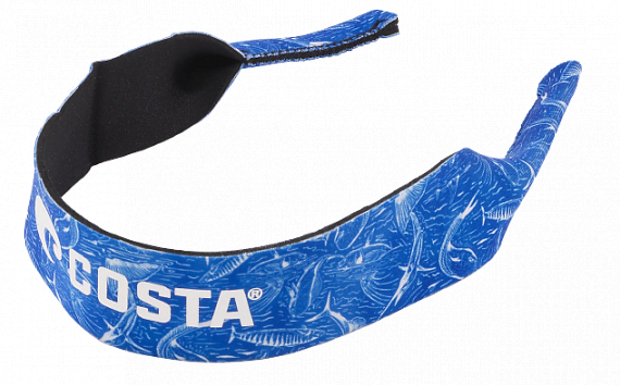 Шнурок для очков Costa Megaprene Vintage Fish Blue - Фото 1 большая