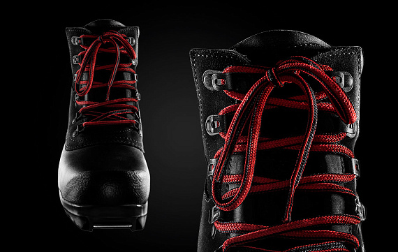 Ботинки лыжные Lundhags Guide BC Black/Red - Фото 4 большая