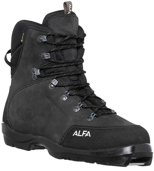 Ботинки лыжные женские Alfa Kikut Perform GTX Black - Фото 1 большая