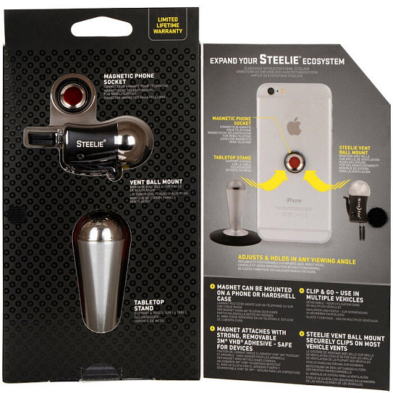 Крепление Nite Ize Steelie® Pedestal/Vent Combo - Фото 3 большая