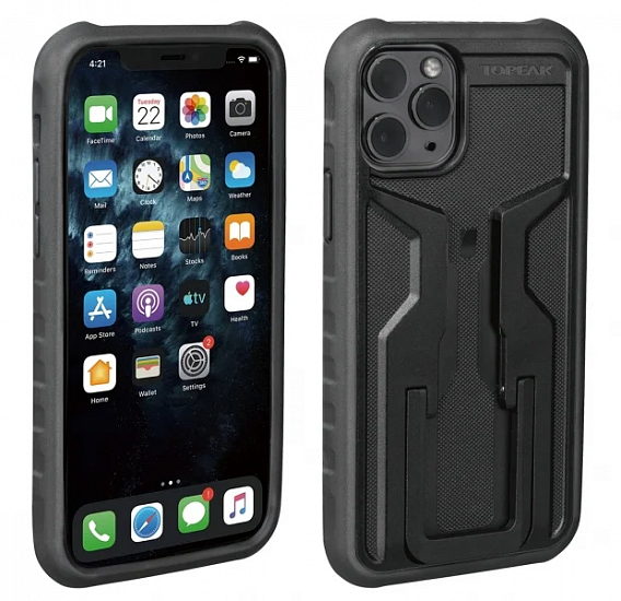Чехол для смартфона Topeak Ridecase с креплением на руль Iphone 11 Pro Black/Gray - Фото 2 большая