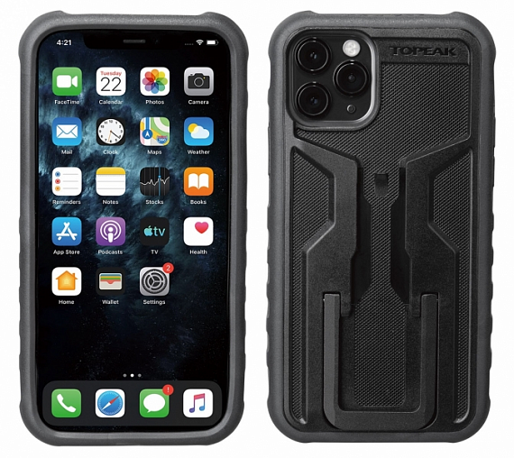 Чехол для смартфона Topeak Ridecase с креплением на руль Iphone 11 Pro Max Black/Gray - Фото 2 большая