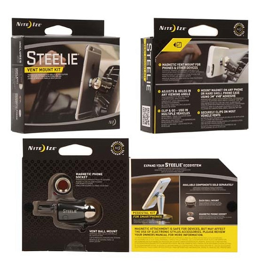 Крепление Nite Ize Steelie® Vent Mount Kit - Фото 1 большая