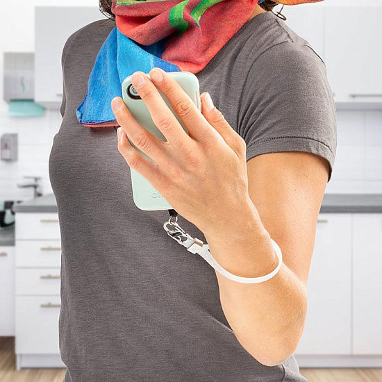 Держатель для телефона Nite Ize Hitch Phone Anchor Stretch Strap Белый с блестками - Фото 3 большая