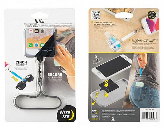 Держатель для телефона Nite Ize Hitch Phone Anchor Stretch Strap Серый - Фото 1 большая