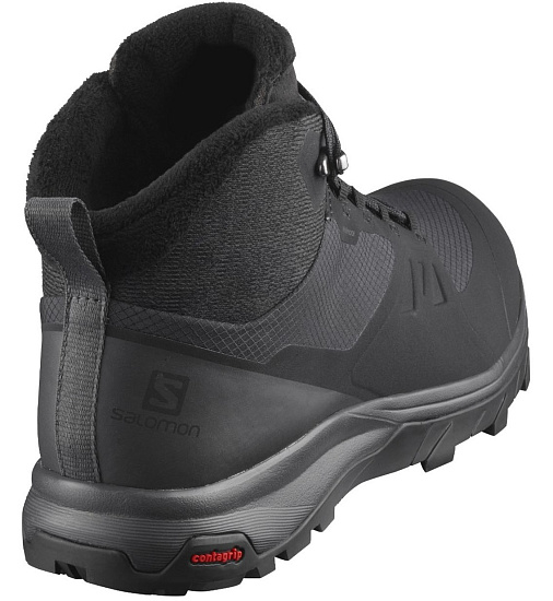 Ботинки женские Salomon OUTsnap CSWP Black/Ebony/Black - Фото 2 большая