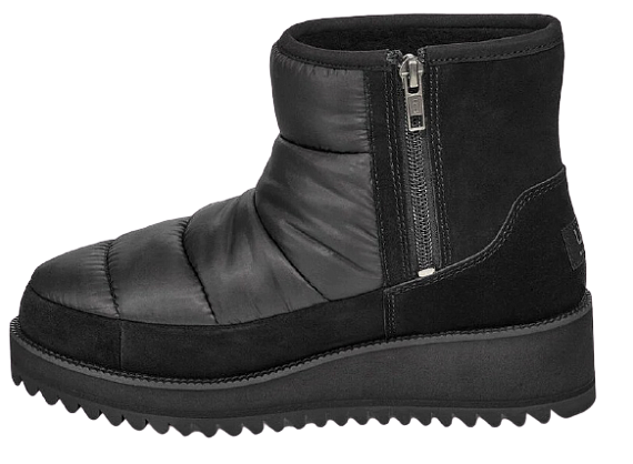 Ботинки женские UGG Ridge Mini Black - Фото 5 большая