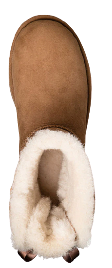 Ботинки женские UGG Mini Bailey Bow Ii Chestnut - Фото 3 большая